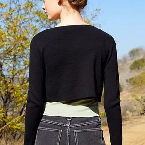 Brandy Melville Athelia Cardigan in Black